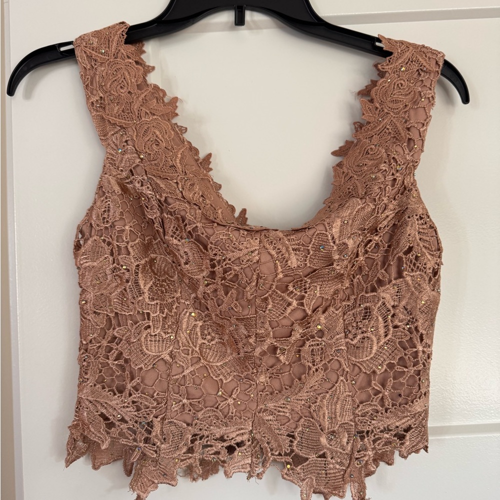 Nikibiki Brown Dress Sleeveless Scoop Neck for Wedding Guest